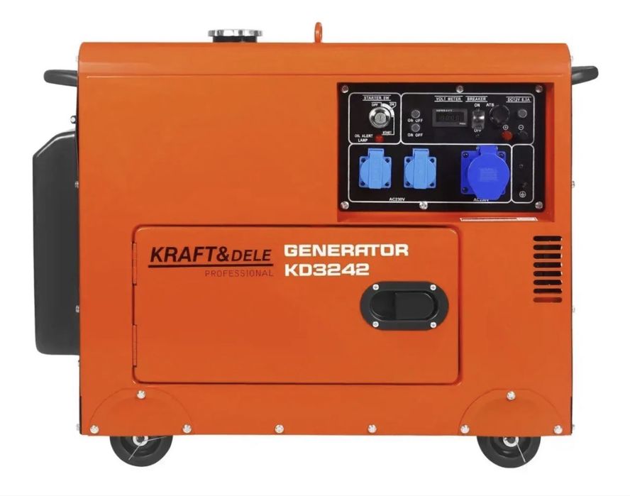 Генератор дизельний однофазний 6.5 квт KRAFT&DELE KD3242 + ATS