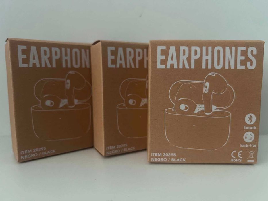 Pack de 3 Auriculares Bluetooth - Novos em caixa