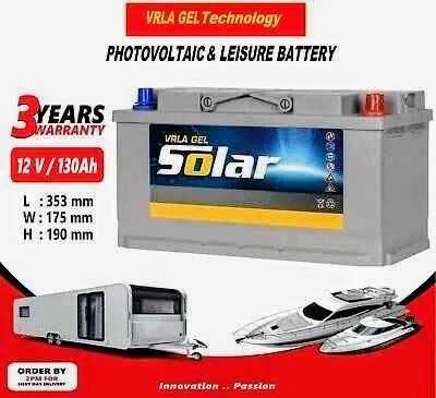 Гелевий акумулятор Solar 12v 130AH AGM - GEL глибокого циклу заряду