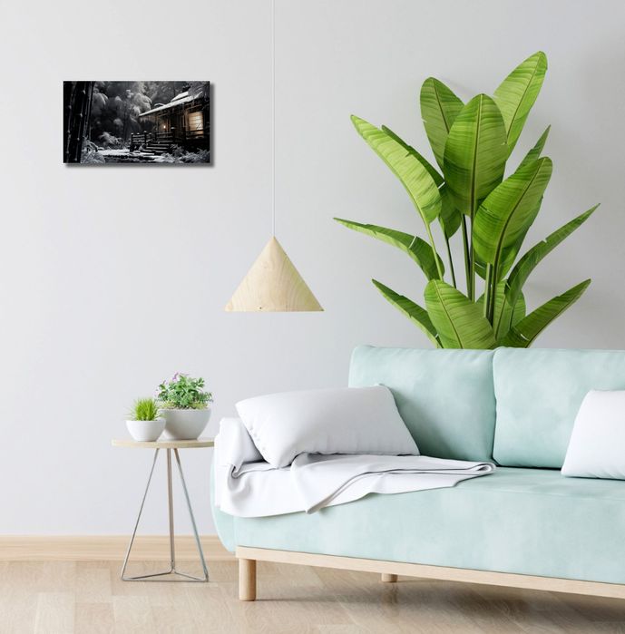 Obraz 40x20cm Tradycyjna Japońska Chatka