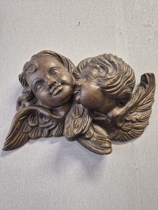 Escultura decorativa de Querubins - Resina | Estilo clássico.