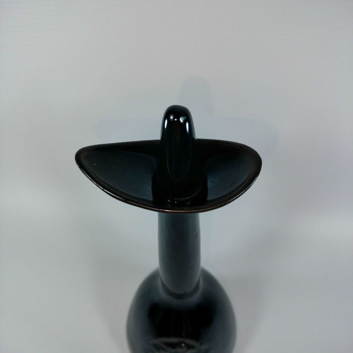 Butelka Karafka Czarna Ceramika