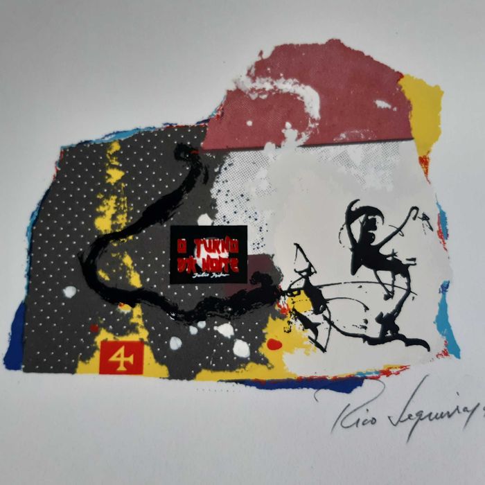 Serigrafia 1/200 A4 Rico Sequeira O Turno da Noite TVI