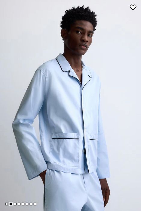 Новая мужская пижама H&M, р.М,  чистый хлопок