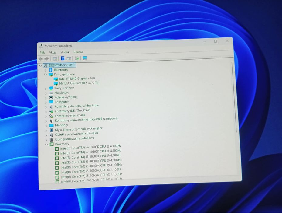 Komputer Gamingowy RTX 3070Ti i5 10600K 1tb NVme