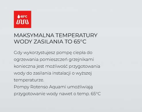 Pompa Ciepła Rotenso Aquami 8 kW Split. Grzanie do -25°C, woda do 65°C