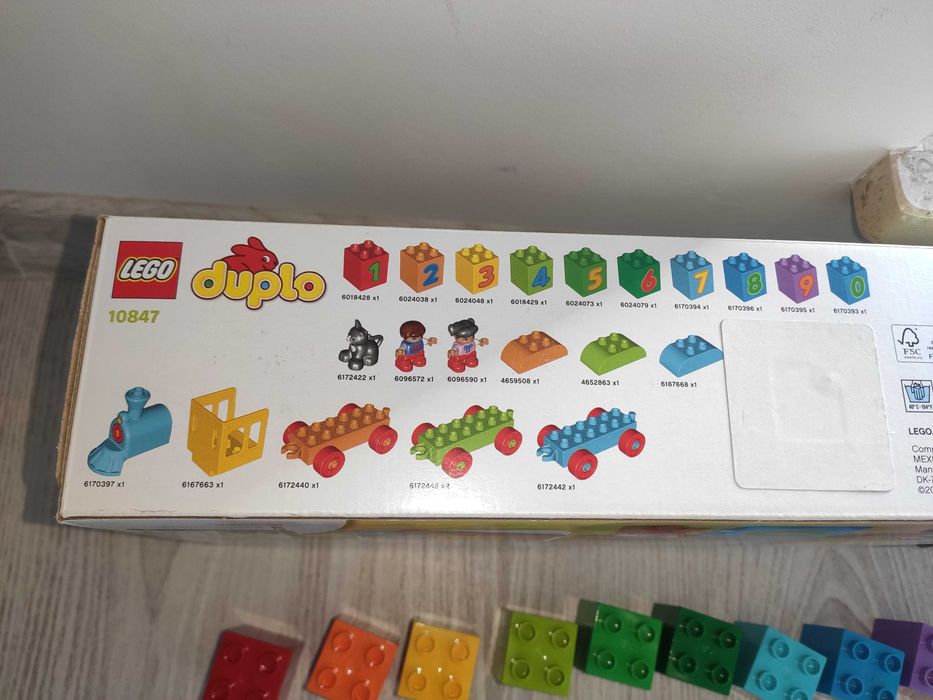 LEGO DUPLO 10847 Pociąg cyferki ciuchcia kolejka