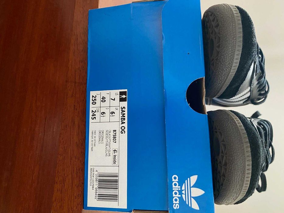 Sapatilhas Adidas Samba OG Originals - senhora -  pretas -  tamanho 40