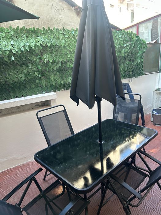 Conjunto de mesa de jardim