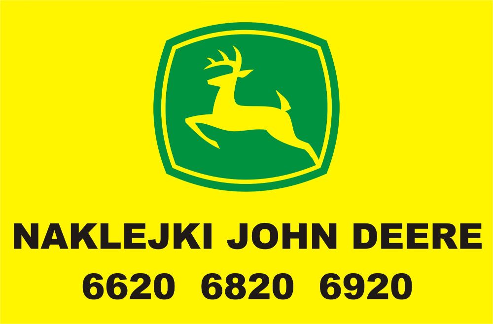 Naklejki John Deere 6520 JD 6620 JD 6820 JD 6920 JD 6920 S