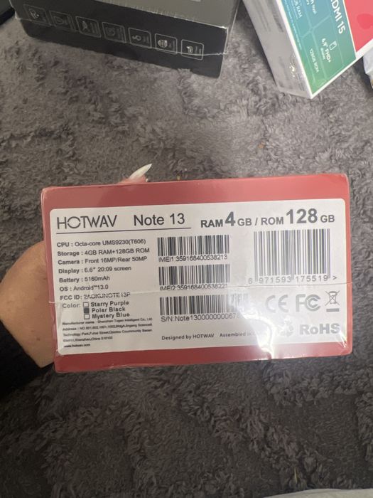 Телефон новий NOTE 13  ram 4 gB rom128