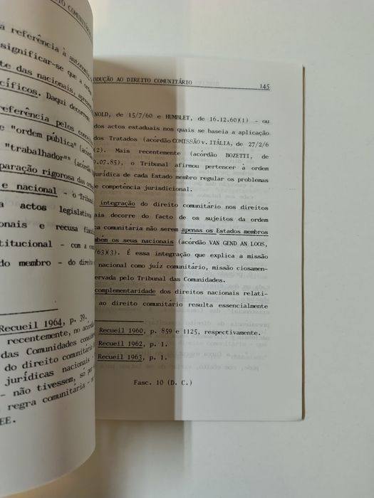 Introdução ao Direito Comunitário, de João Caupers