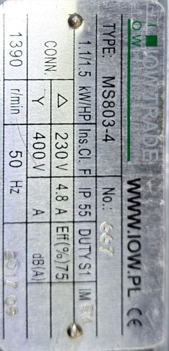 Silnik elektryczny 1.1 kw