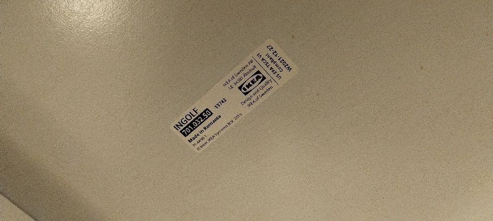 Stół Vangsta IKEA biały + 2 krzesła INGOLF