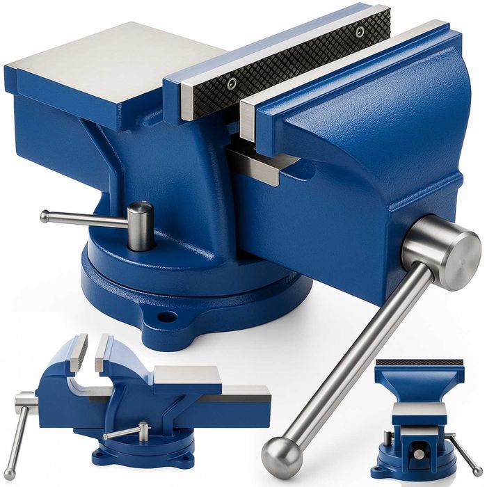 Imadło Ślusarskie Z Kowadłem 125mm 360st. Mocne Solidne Obrotowe