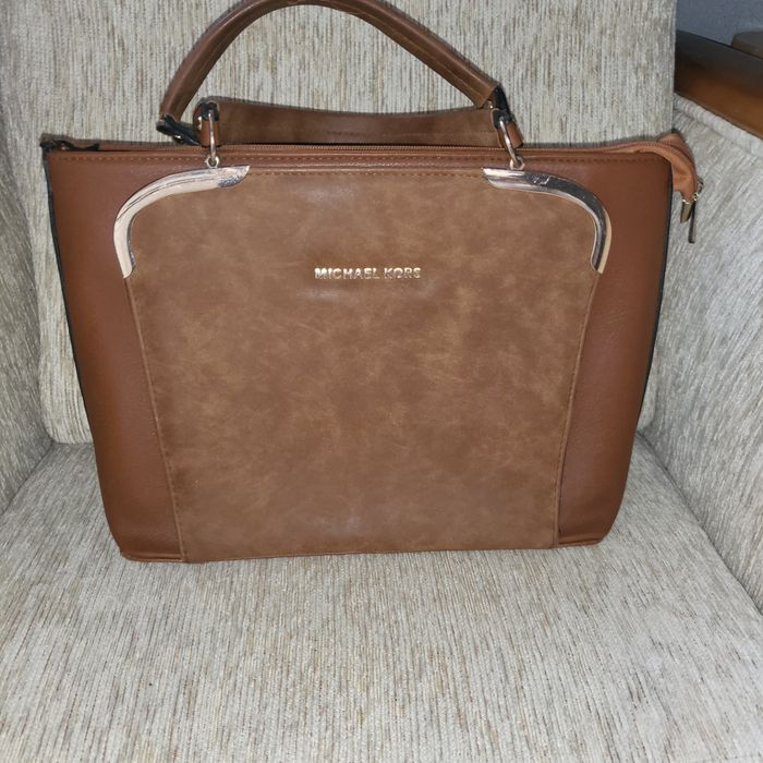 Brązowa torebka klasyczna shopper camel [WADA - patrz opis i zdjęcia]
