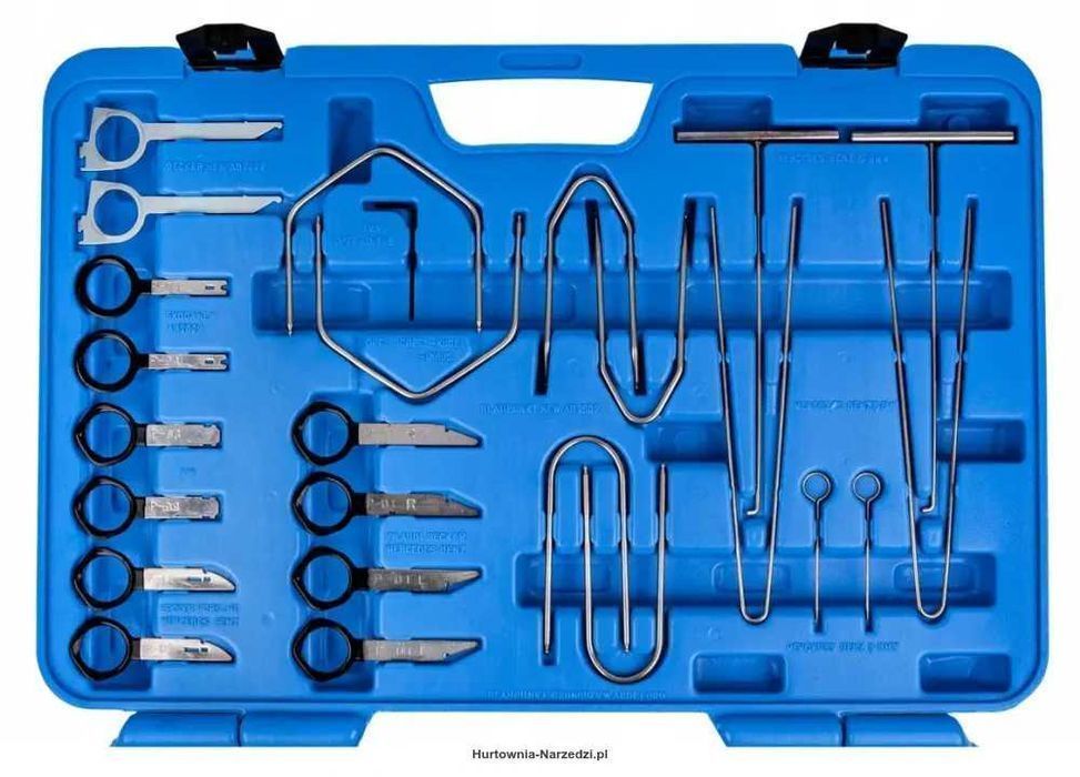 klucze do demontażu radia nawigacji 52-el. duży zestaw klucze do radia