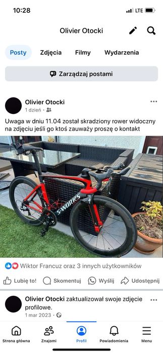 SKRADZIONO!!! Specialized s works venge vias