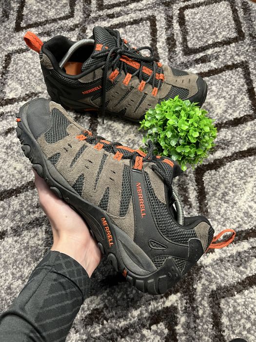 Кросівки Merrell трекінгові сірі з помаранчевим розмір 46