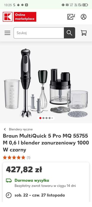 Blender ręczny braun 8w1