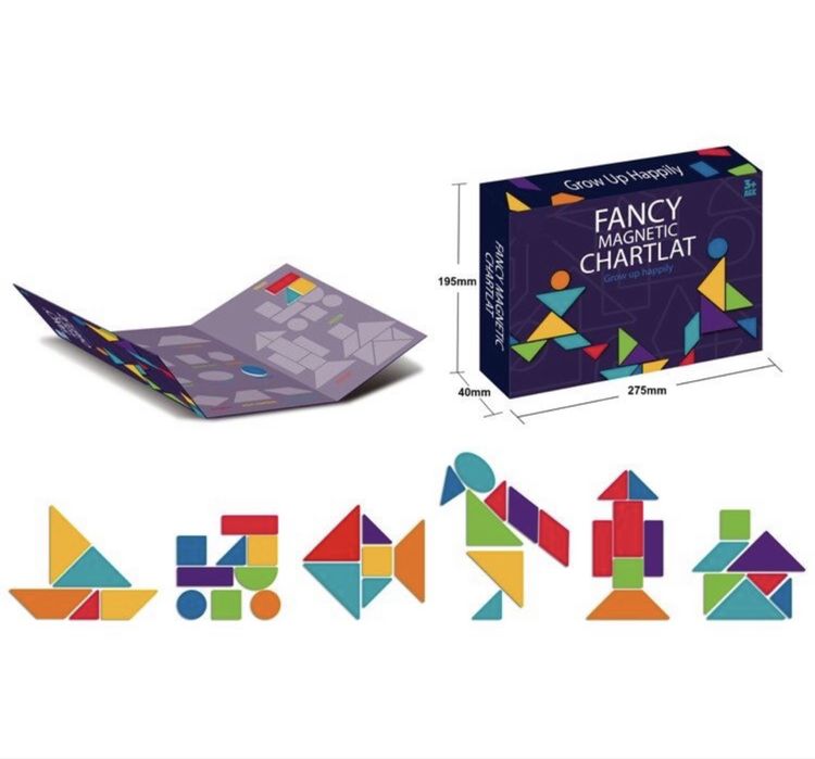 Магнітний танграм Fancy magnetic chartlat