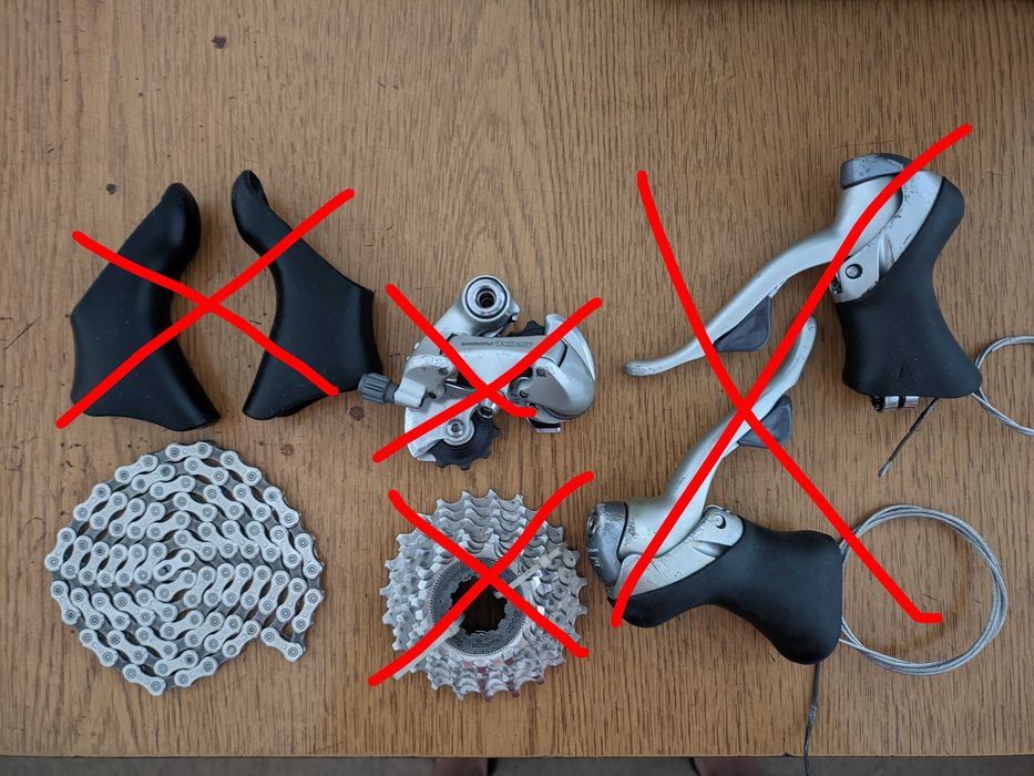 Частина групсету Shimano 105 ST 1055