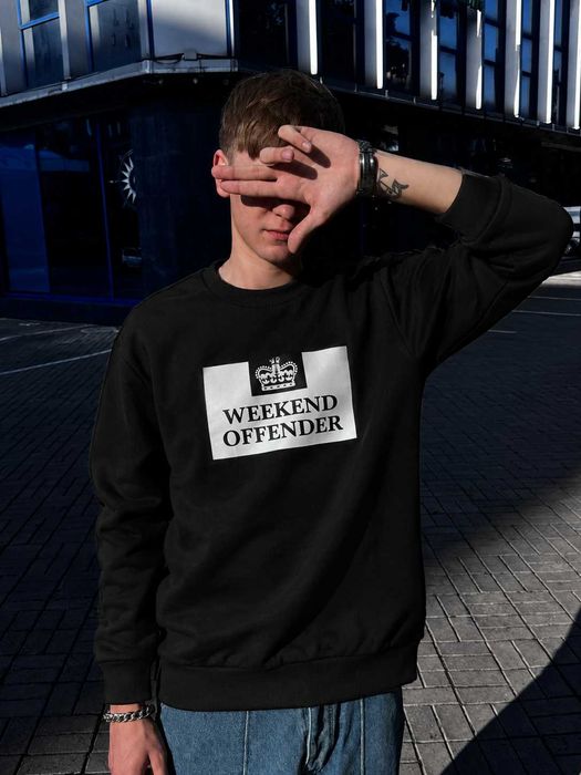 Черный Свитшот Weekend Offender Prison (XS S M L XL)