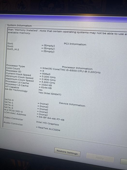 Komputer Dell Optiplex 7050