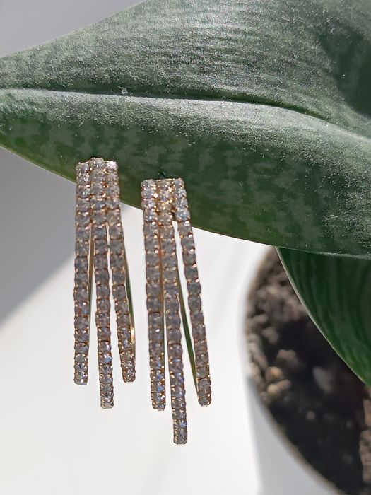 Серьги мед золото