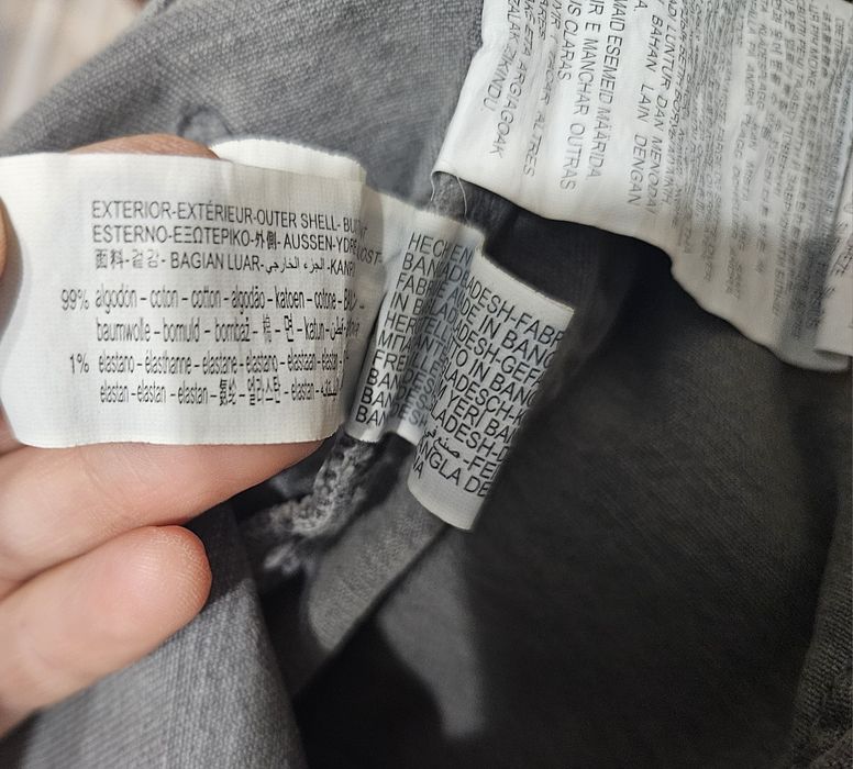 Szare spodnie jeans Zara