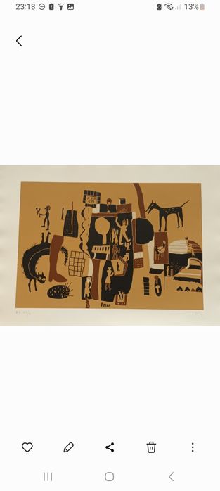 Serigrafia de Joaquim Rodrigo