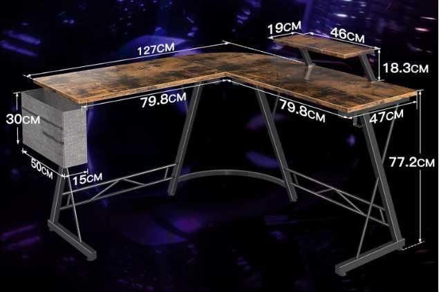 Secretária de canto mesa de gaming [3 tamanhos] NOVO - ENVIO GRÁTIS