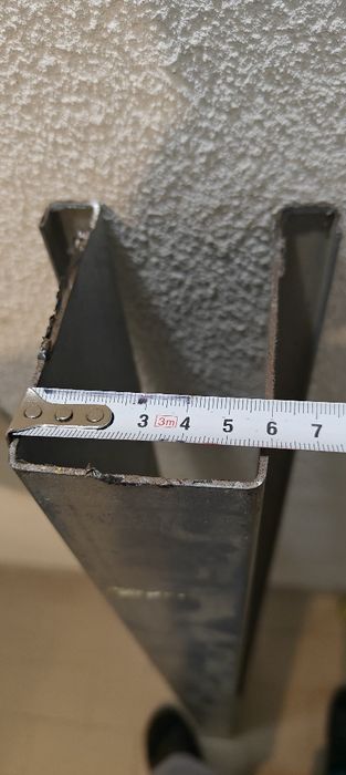 Calhas galvanizados. 1 m, 3 m.