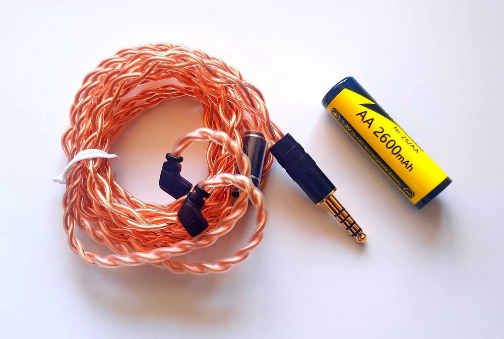 Hi-Fi кабель для KZ Knowledge Zenith балансний штекер 4.4mm