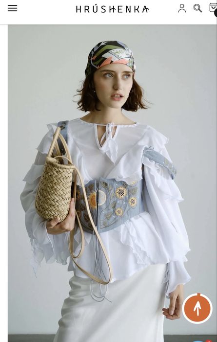 Корсет з вишивкою «Соняшник» Hrushenka