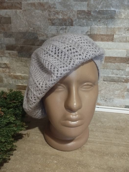 Divided h&m берет вязаный ажур светло сиреневый стиль бохо, английский