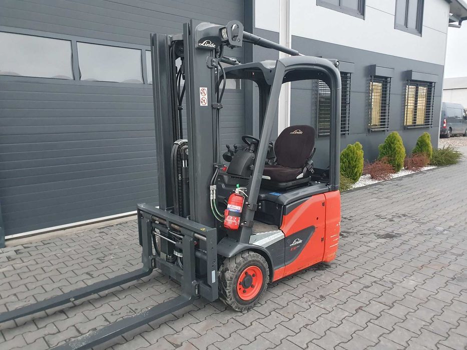 Wózek widłowy LINDE E12-02 Triplex Pozycjoner Wolny SKok E14 E16 E18