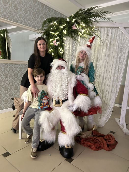 Новорічні ранки Санта Клаус Ельфи Дід Мороз та Снігурка