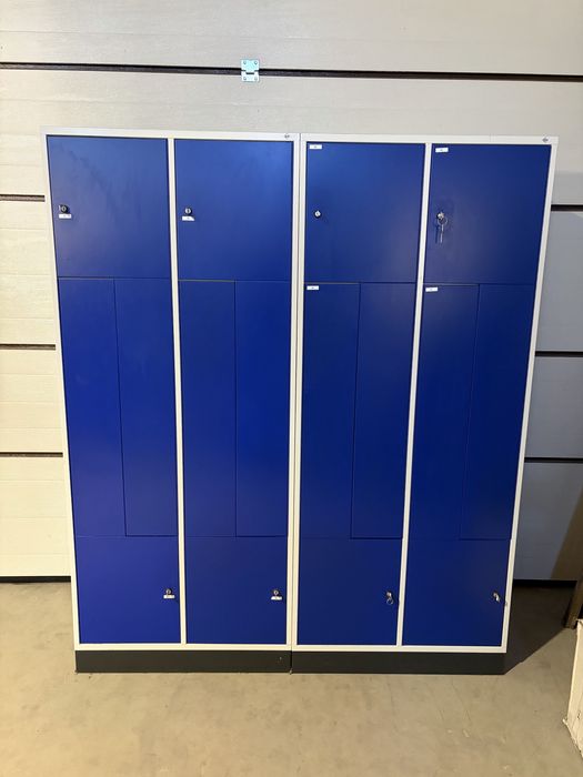 Szafka bhp sanepid  l 4 drzwiowa dwie sztuki paleta wysyłka zamki klucze czysta z de