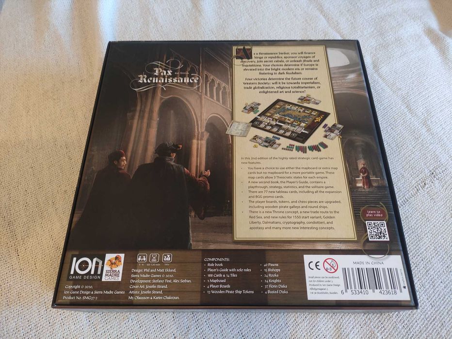 Jogo de Tabuleiro Pax Renassaince