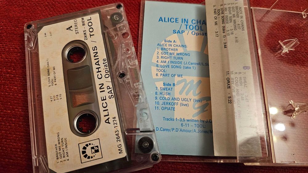 BE Kaseta ALICE IN CHAINS - SAP i TOOL - Oplate [MG]