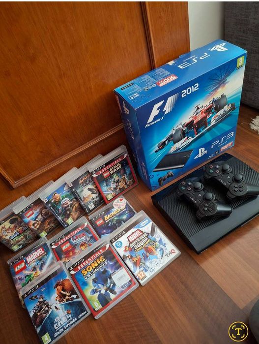 Playstation 3 com vários jogos