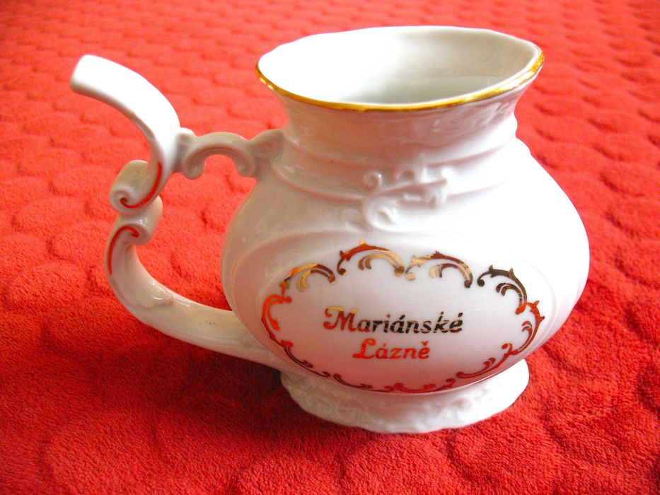 Kubek do picia wód mineralnych - Porcelana Czechy _ Marianskie Lazne