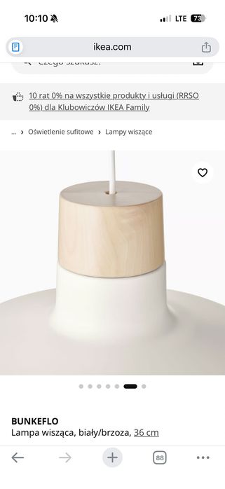 Lampa wisząca Ikea