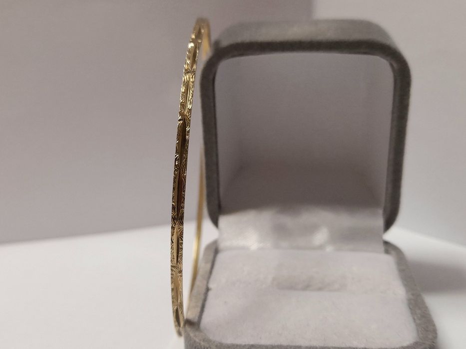 Bransoletka Bangle Kółko Ręcznie Wykonana Zobacz zloto