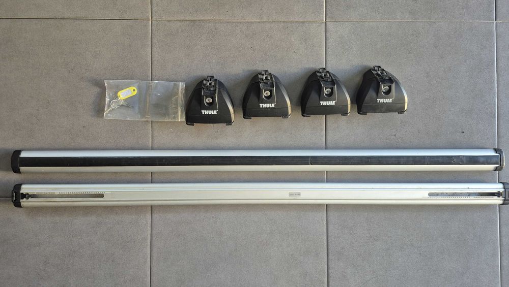Bagażnik Thule na relingi Passat B8 Belki+stopy753+kit 4059