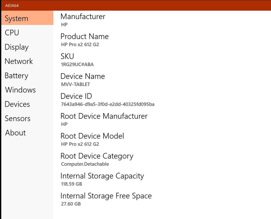 Ноутбук-планшет HP Pro x2 612 G2