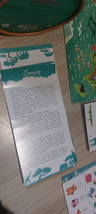 Puzzle MON zwierzęta świata mapa 40