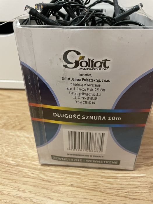 Lampki Goliat wewnetrzne i zewnetrzne kolorowe 10 m