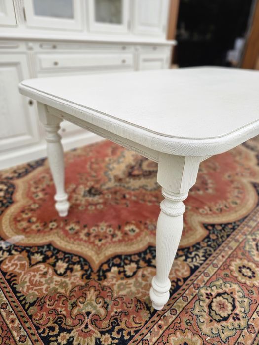Stół dębowy bielony biały przecierki 180 cm #1580 Stylowy Węgrów